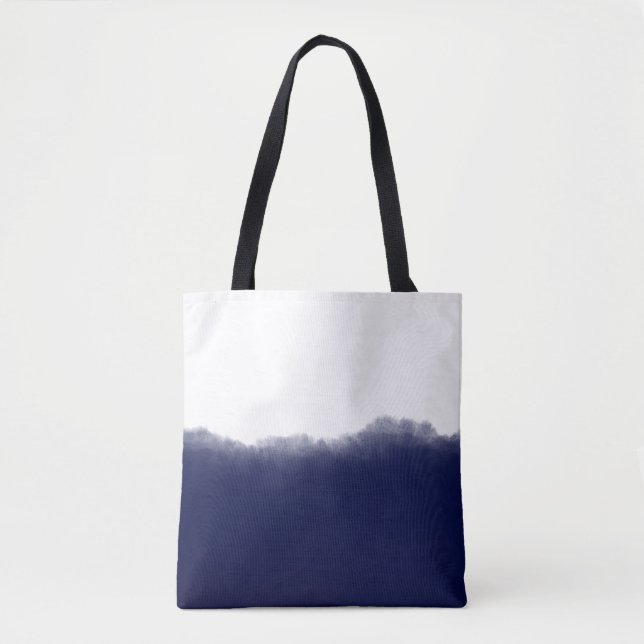Tote Bag Dark Navy Watercolor (Devant)