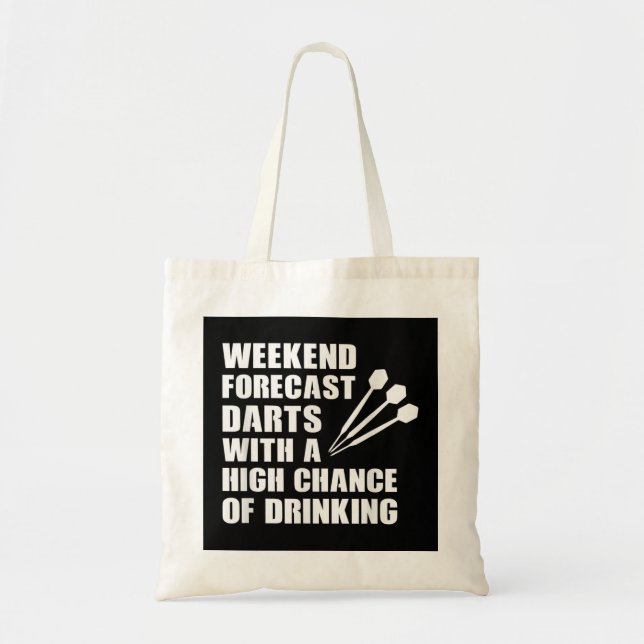 Tote Bag Dart Funny Darts Player Boire Weekend Cadeau (Devant)