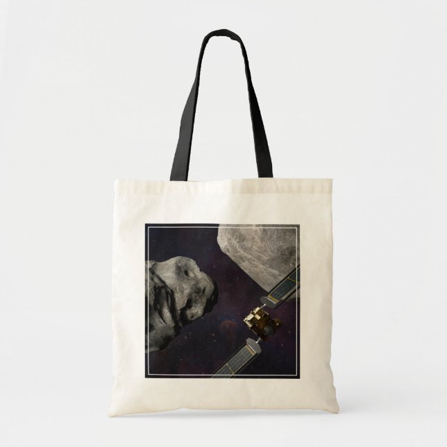 Tote Bag Dart Spacecraft Et Le Liciacube Avant Impact (Devant)