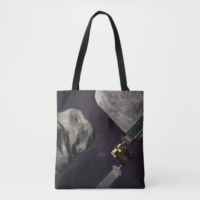 Tote Bag Dart Spacecraft Et Le Liciacube Avant Impact (Devant)