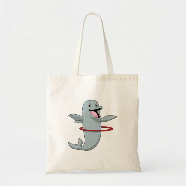 Tote Bag Dauphin à Endurance entraînement avec pneus Fitnes (Devant)