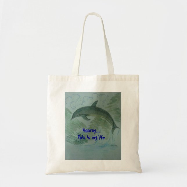 Tote Bag Dauphin à son endroit (Devant)