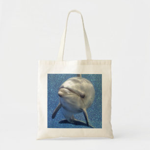 Tote Bag Dauphin bleu d'étincelle avec le monogramme de