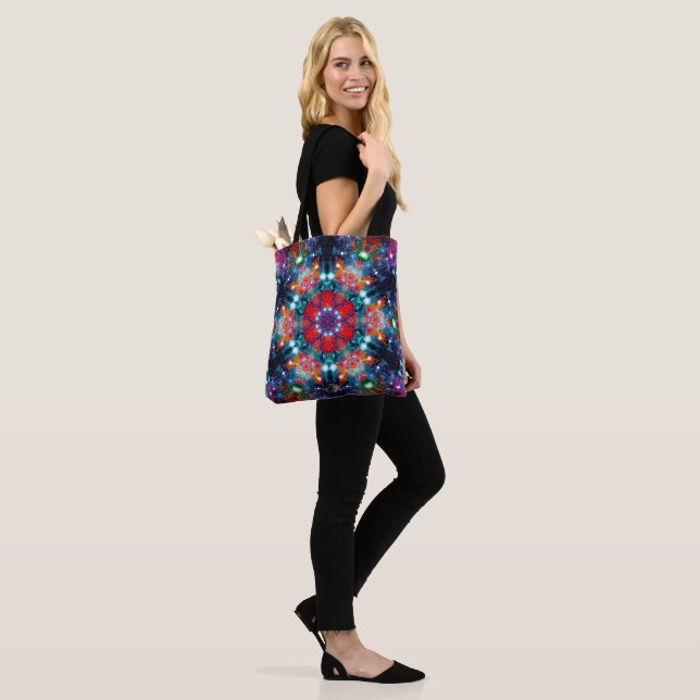 Tote Bag Dazzling Stellar Kaleid (Sur le modèle)