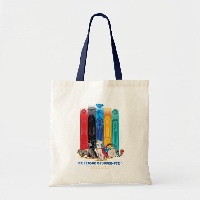 Tote Bag DC League of Super-Pets Metropolis Towers (Devant)