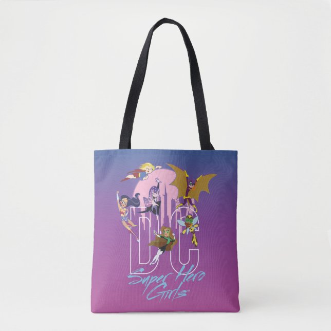Tote Bag DC Super Hero Girls Skyline (Devant)