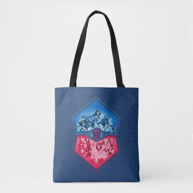 Tote Bag DC Super Hero Girls Teamwork Bataille (Devant)