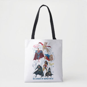 Tote Bag DC Trinity Heroes & Super-Pets