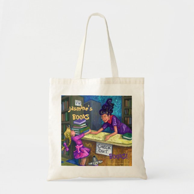 Tote Bag De bibliothèque de contrôle cartable (Devant)