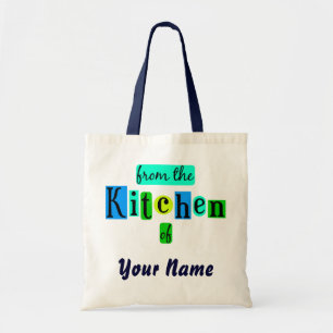 Tote Bag De la cuisine de Retro Blues Custom Canvas Fourre-