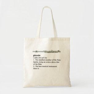 Tote Bag De petite flûte - une définition
