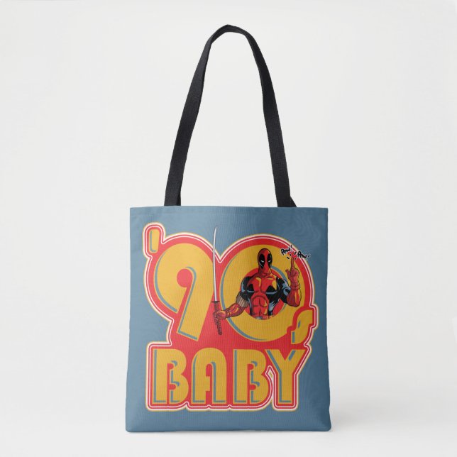 Tote Bag Deadpool | 90's Baby (Devant)