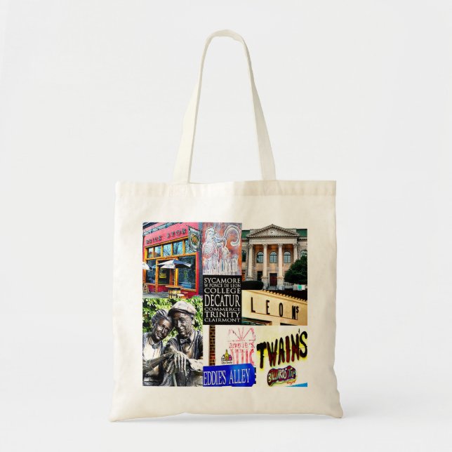 Tote Bag Decatur Georgia, Decatur fourre-tout, centre de De (Devant)