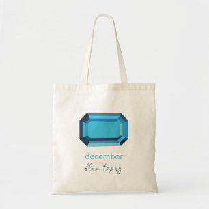 Tote Bag Décembre Birthstone Blue Topaz