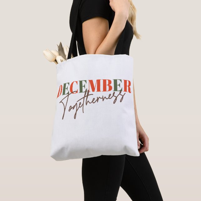 Tote Bag Décembre Ensemble : Célébration de la saison (De près)