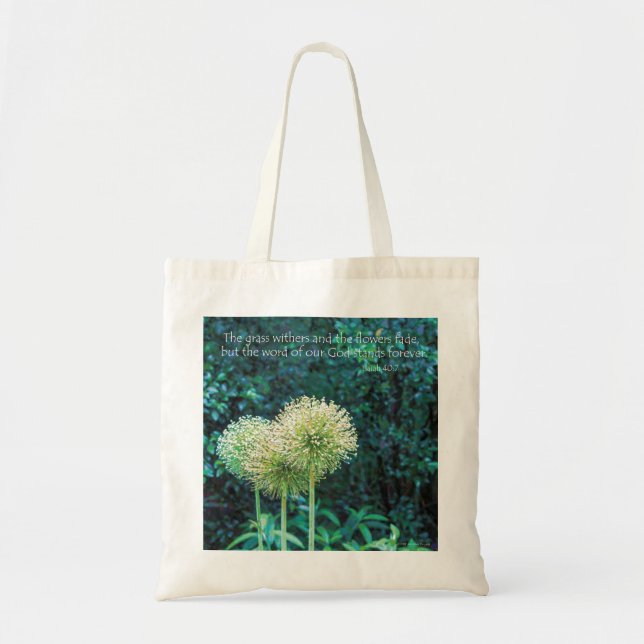 Tote Bag Declarations Images Allium Flowers (Devant)