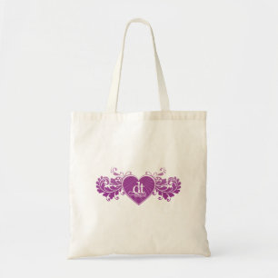 Tote Bag Décollement Fangirls (sac pourpre de coeur)