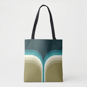 Tote Bag Décor à deux arches de style rétro
