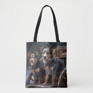 Tote Bag Décor de Noël australien Snowy Sleigh