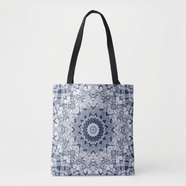 Tote Bag Décor dentelé (Devant)
