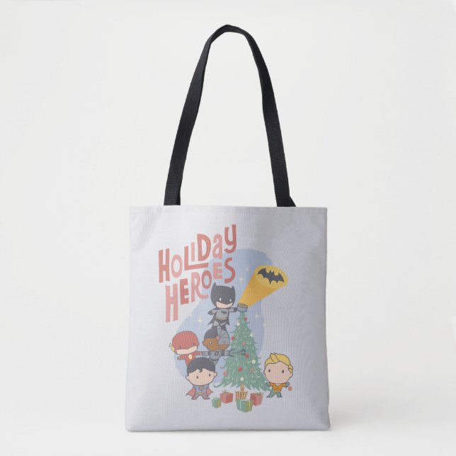 Tote Bag Décoration de l'arbre de Noël de la Ligue de la Ju (Devant)