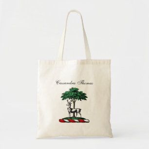 Tote Bag Deer Stag par arbre Heraldic Crest Emblem