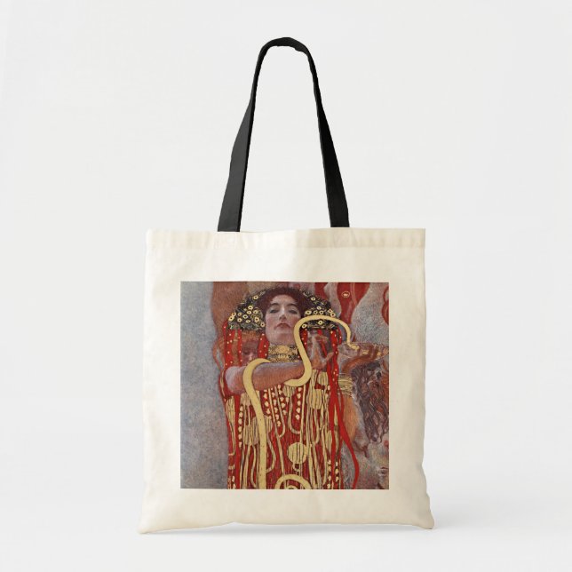 Tote Bag Déesse de la Santé, Hygiéie (Salus), Gustav Klimt (Devant)
