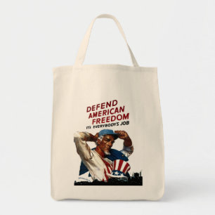 Tote Bag Défendre la liberté américaine