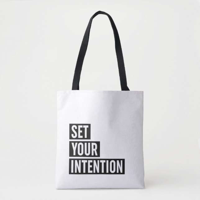 Tote Bag Définir la typographie de votre intention (Devant)