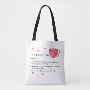 Tote Bag Définition de Chocolat Chaud Tendance