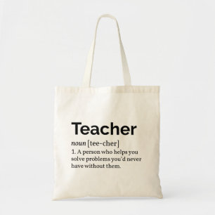 Tote Bag Définition de l'enseignant