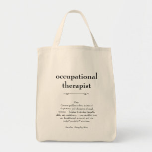Tote Bag Définition d'ergothérapeute Merci cadeau
