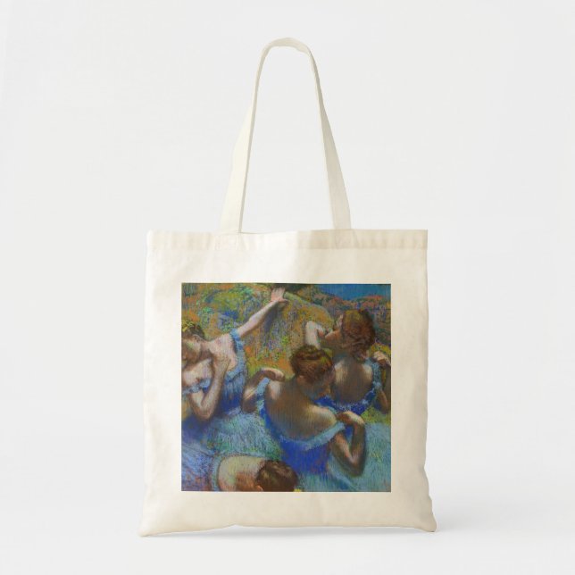 Tote Bag Degas Blue Dancers Pastel Fine Art Masterpiece (Devant)
