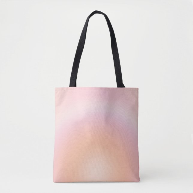 Tote Bag Dégradé Fuzz Peach (Devant)