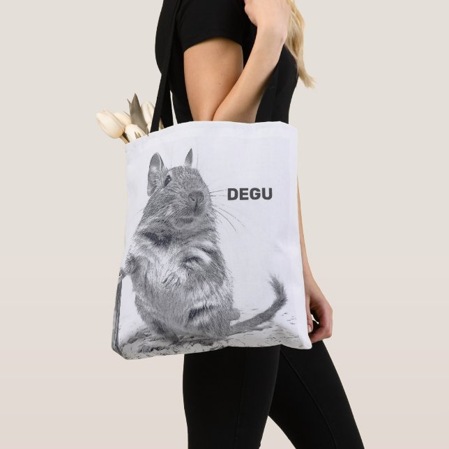 TOTE BAG DEGU. (De près)