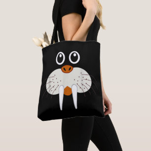 Tote Bag Déguisement de Morses Mignon Animaux Drôle d'Hallo