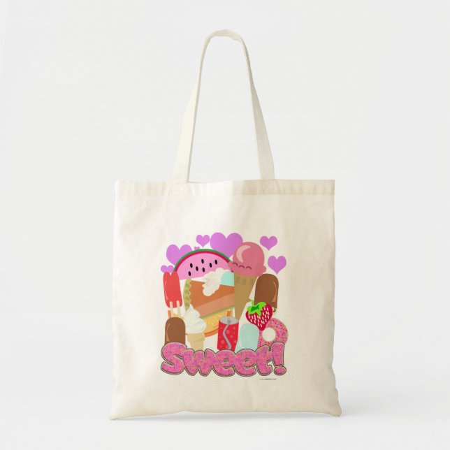 Tote Bag Délai de dessert doux et amusant (Devant)