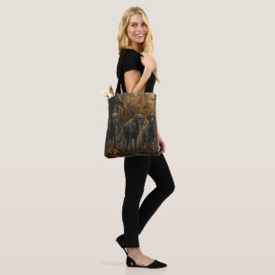 Tote Bag Délice Canin d'Halloween pour Lévrier Afghan