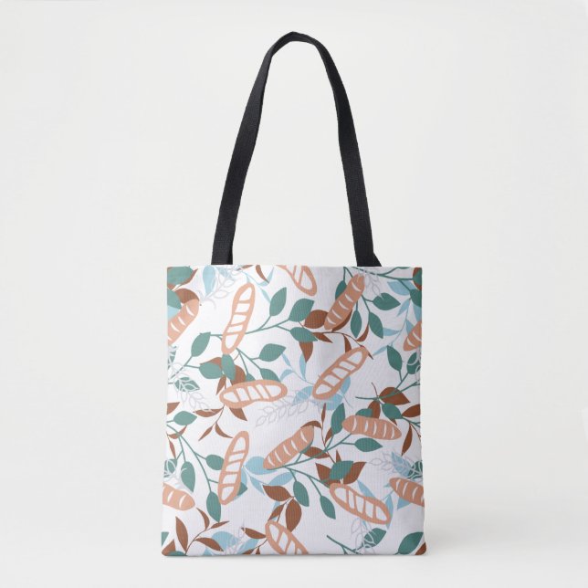 Tote Bag Délicieux Motif de baguette de blé biologique (Devant)