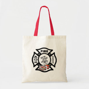Tote Bag Délivrance rouge de camion de pompiers