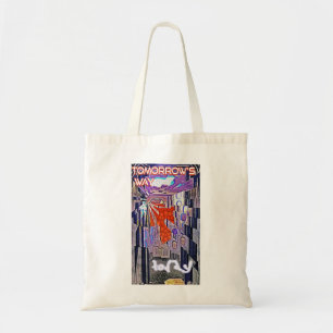 Tote Bag Demain's Way Aujourd'hui Retro Future Art