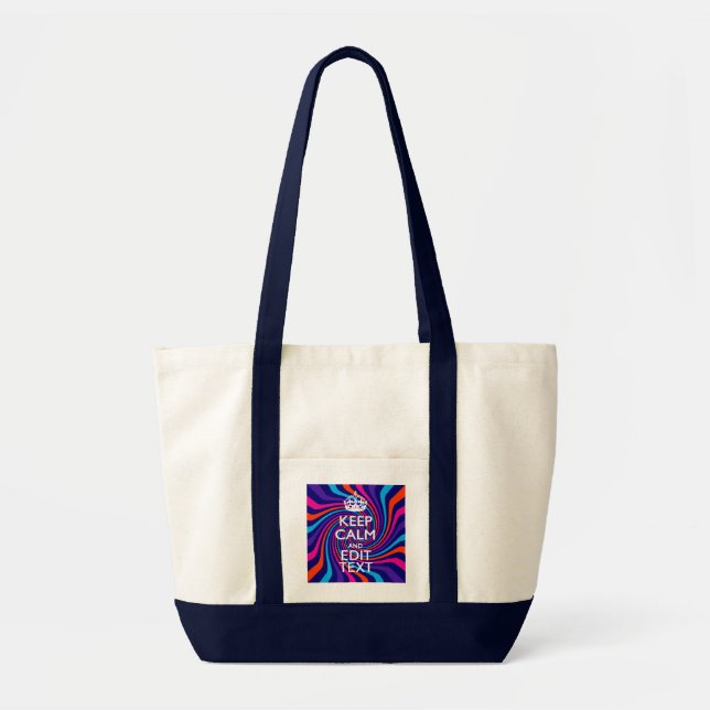 Tote Bag Demandez à votre calme persistant de dire sur une  (Devant)
