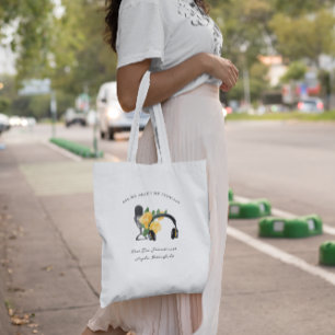 Tote Bag Demandez-moi au sujet de mon podcast   Monogram Po