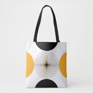 Tote Bag Demi-cercle moderne du milieu du siècle