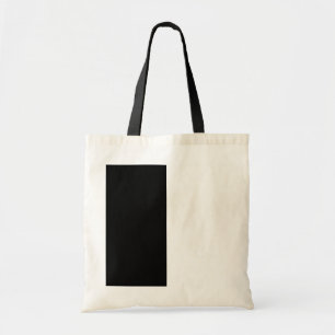 Tote Bag Demi-Noir Et Demi-Blanc Personnaliser Milieu