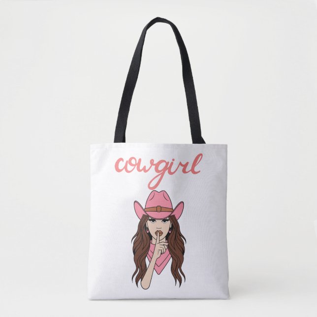 Tote Bag demoiselle cowgirl  (Devant)