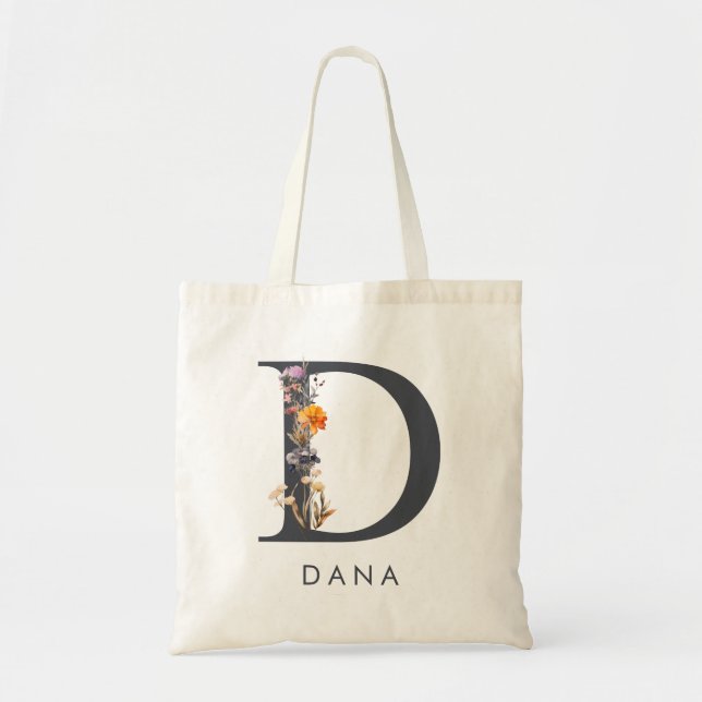 Tote Bag Demoiselle d'honneur Boho Wildflower D (Devant)