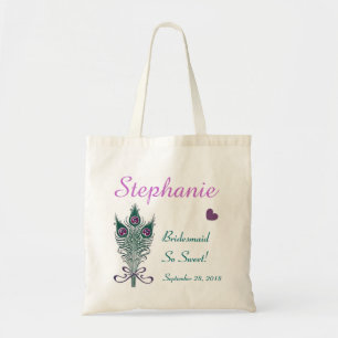 Tote Bag DEMOISELLE D'HONNEUR ou TOUTES PLUMES V3 de PAON