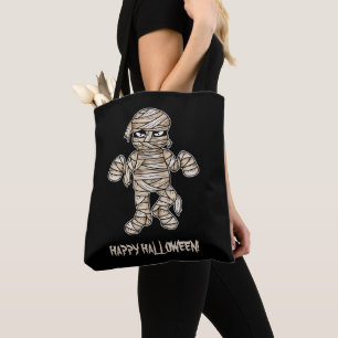 Tote Bag Déplaisante maman caricature & Happy Halloween Tex