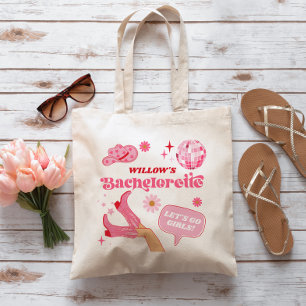 Tote Bag Dernier cadeau de fête de fiançailles Disco Rodeo